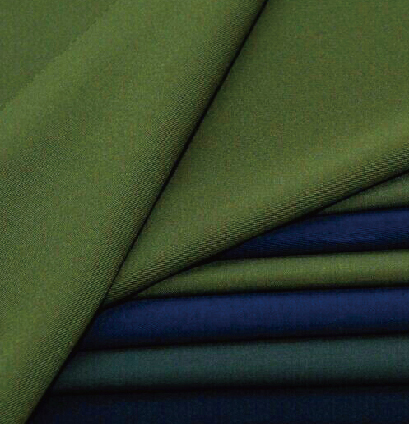 Worsted wool fabric
